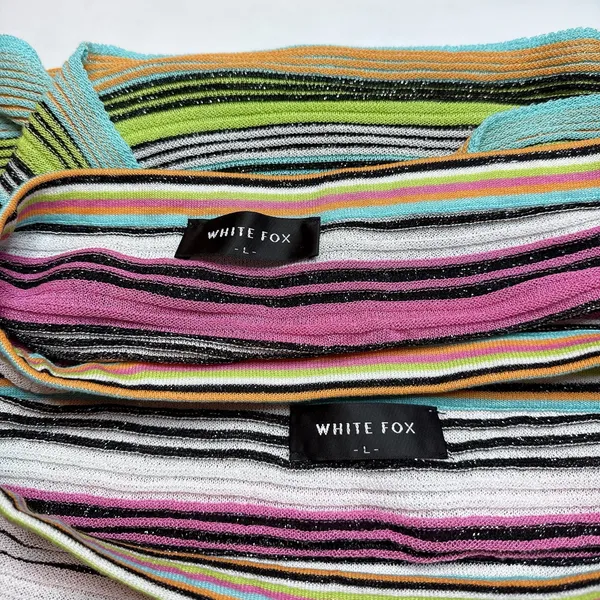 White Fox Pretty Please Rainbow Stripe Set - Image 5