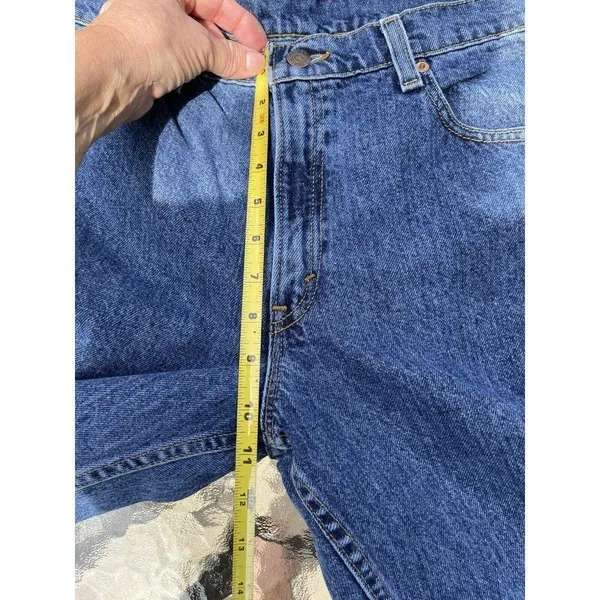 Vintage Levi's 550 Jeans Relaxed Fit Tapered Leg Junior's Size 11 M HIGH RISE - Image 8