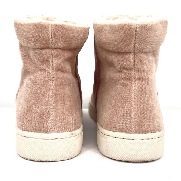 Billabong Sweet Spot Dune Tan Vegan Suede Sherpa Lined Zip Ankle Booties Size 6 - Image 5