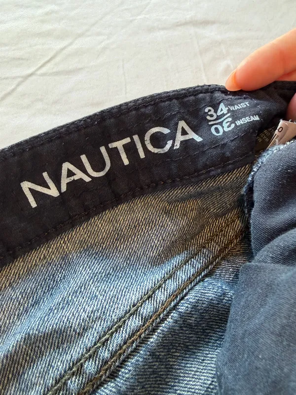 Nautica Men's Classic Straight Fit Blue Jeans - Image 3
