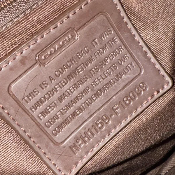 Coach Black Signature Shoulder Bag - Image 3