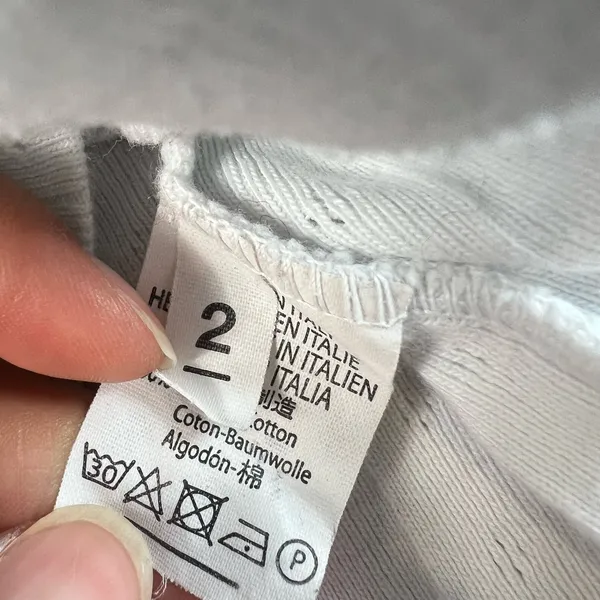 Brandy Melville White Henley Baby Tee Soft Feminine Y2K - Image 6