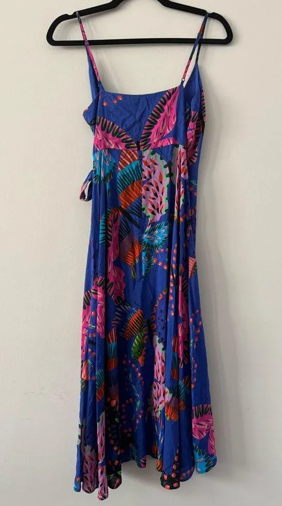 DESIGUAL Exotic Abstract Print Wrap Dress Size M NWOT - Image 4
