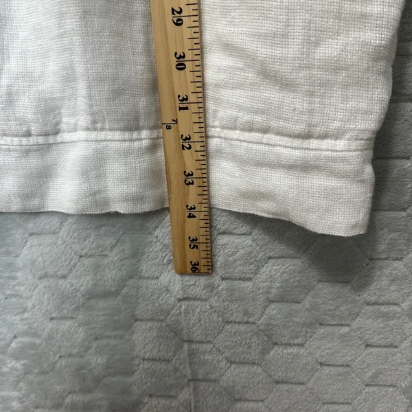 Faherty Gemina Pintuck Dress 100%‎ Linen White Coastal Boho Cottagecore Women XS - Image 7