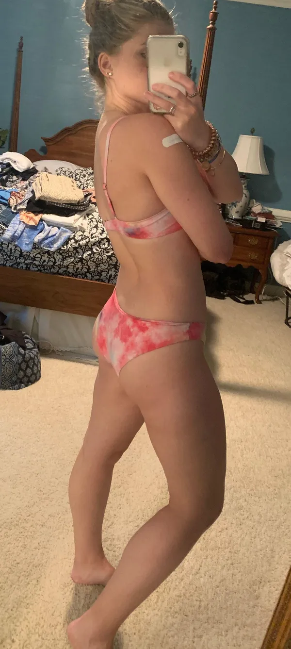 Zaful Pink Tie Dye Bikini Swimsuit - Image 3