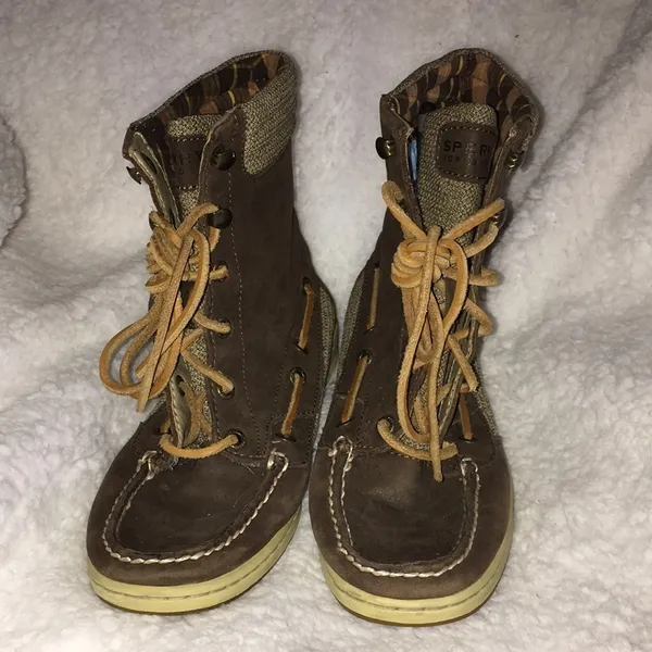 Sperry lace up boots/shoes winter shoes sperry ankle booties outdoor sho…​​ - Image 5