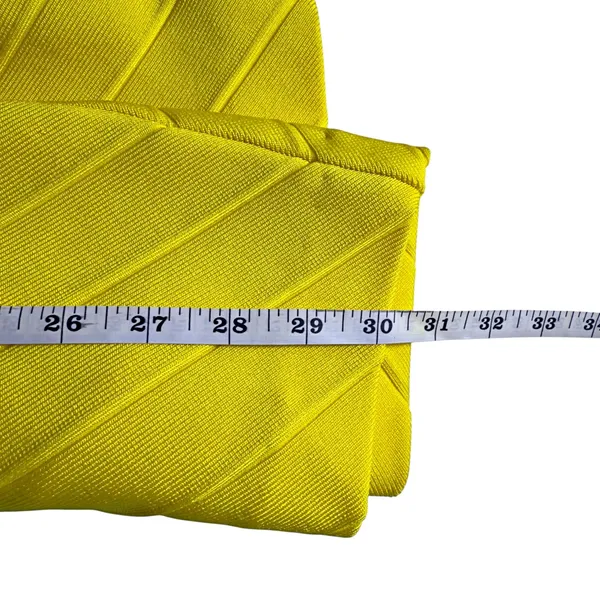 Bebe Lemon Yellow Cutout Bandage Dress Y2K Buttercup Cap Sleeve - Image 10