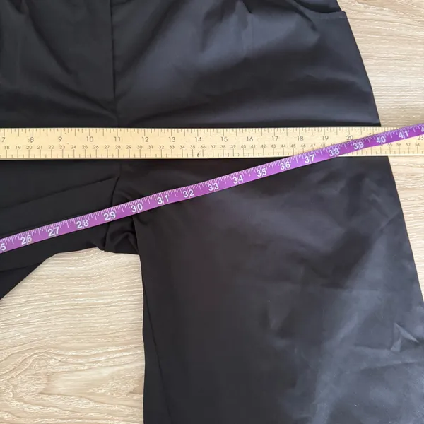 Halara Medium NEW Wide Leg Black Pants Office Business Casual Minimal Work - Image 6