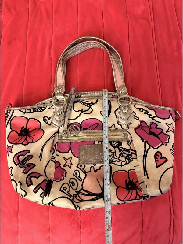 Coach Poppy Petal Print Rocker Satchel Bag 2010 - Image 7