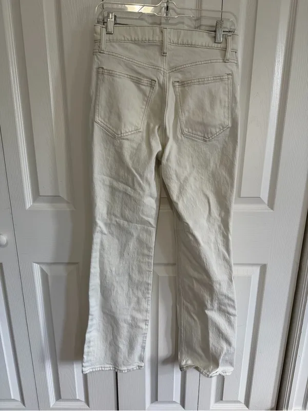 Abercrombie & Fitch 70s Vintage Flare Cream Size 4S - Image 3