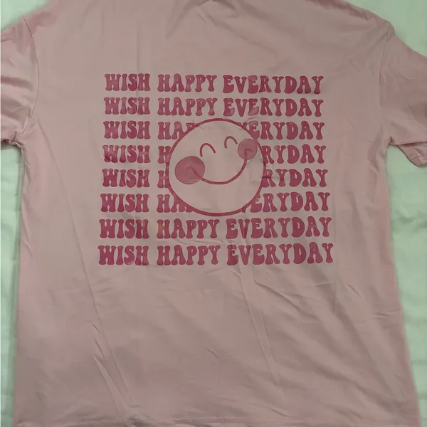 Shein Wish Happy Everyday Oversized T-Shirt - Image 3