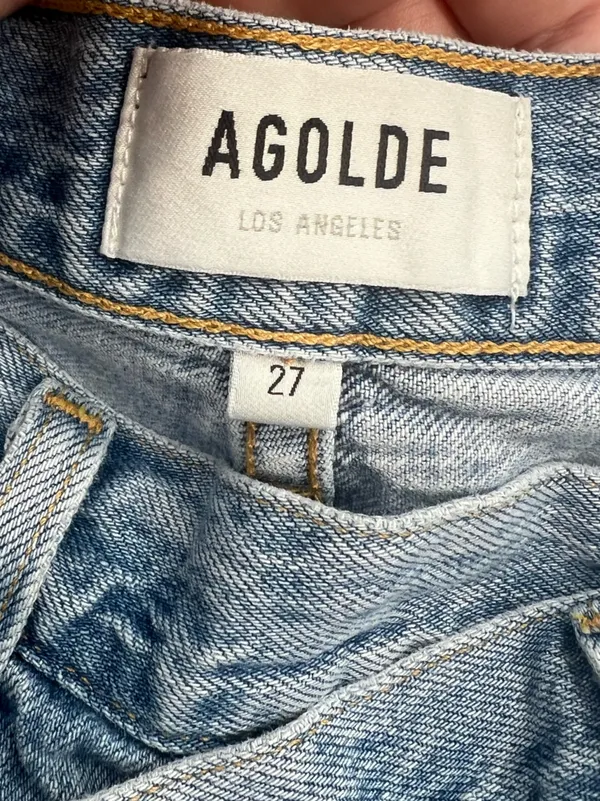 Agolde Criss Cross Upsized‎ Jean in Suburbia sz 27 - Image 7
