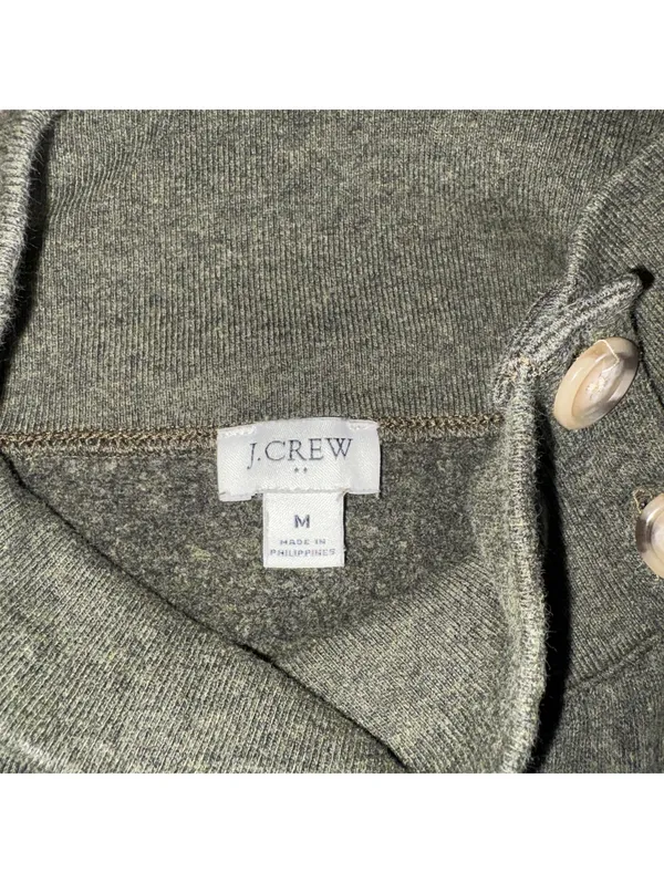 J.Crew Women's Medium Button-Accent Pullover Sweater Cozy Outdoor Stylish J.Crew - Image 3