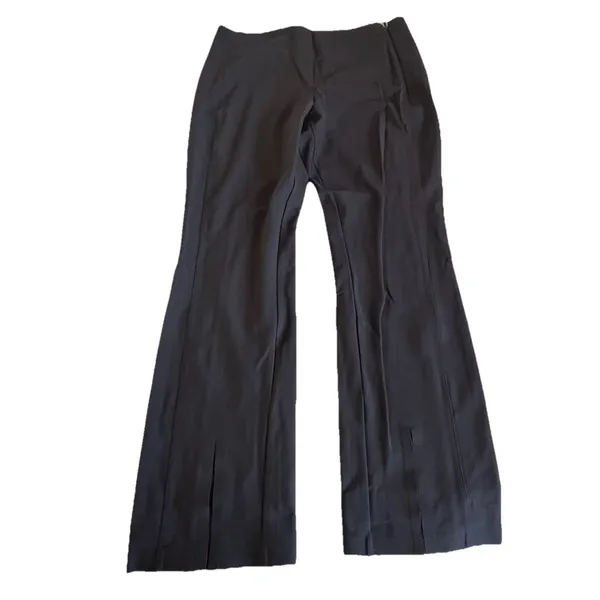 Athleta Move Easy Split Hem Pants Womens 14 Petite Short Black Flare athleisure - Image 12