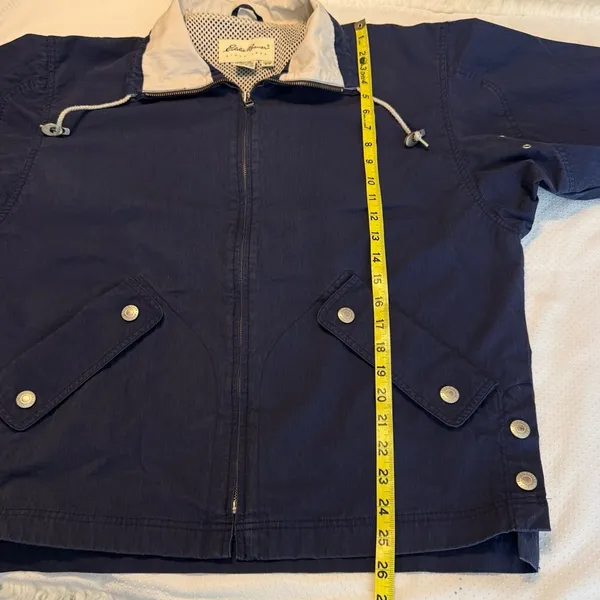 Vintage 90s Eddie Bauer Blue Zip Up Jacket Windbreaker Women’s Oversized Small - Image 8