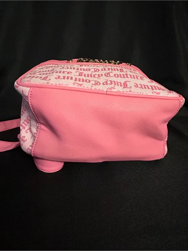 Juicy Couture Pink Logo Mini Backpack with Gold Accent NWT - Image 10