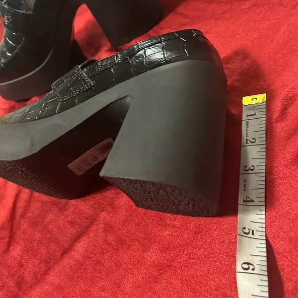 ASOS Black Croc-Embossed Flats size 9 - Image 5