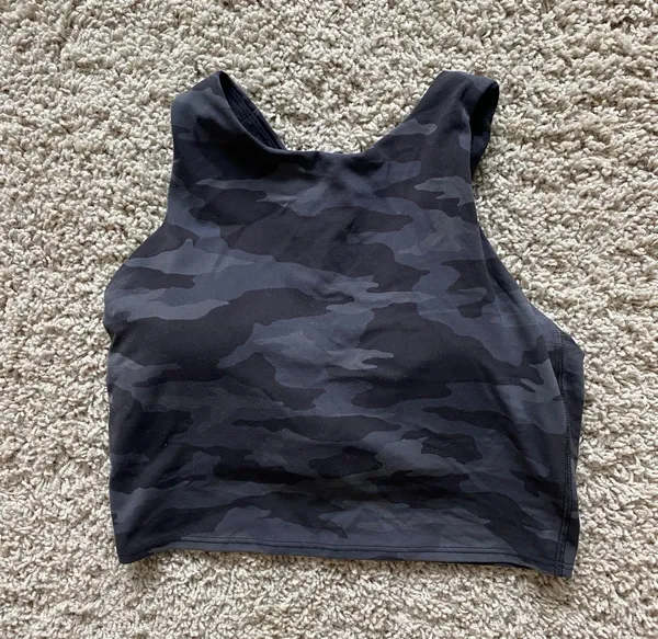 Athleta Black Camo Conscious Crop - Image 3
