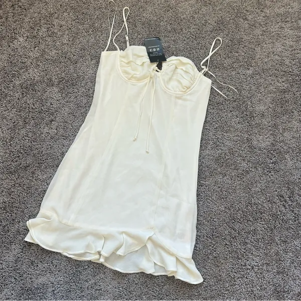 Elegant Cream Slip Dress - Image 5