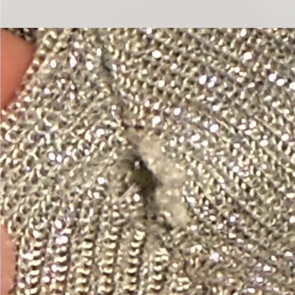 Shimmering Silver Long Sleeve Top - Image 6
