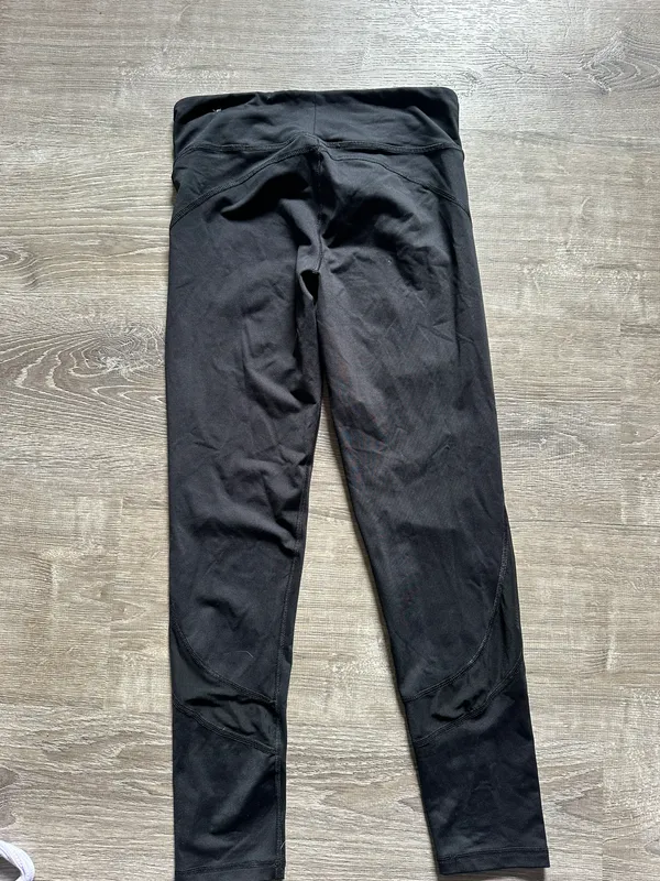 Aeropostale Mesh Cut Out Black Leggings - Image 2