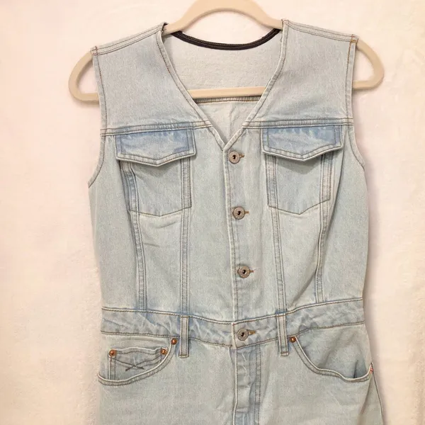 Unpublished Wyatt Twin Flame Denim Maxi Dress Size Medium - Image 10