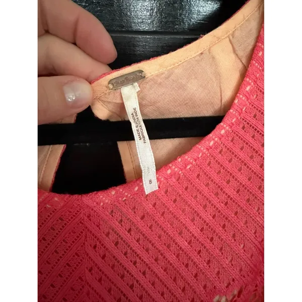 Free People Rocco Lace Mini Dress Size 8 Open Back - Image 7