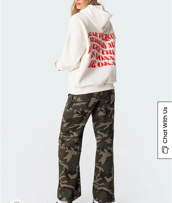 Edikted Hoodie Pink Oversized - Image 10