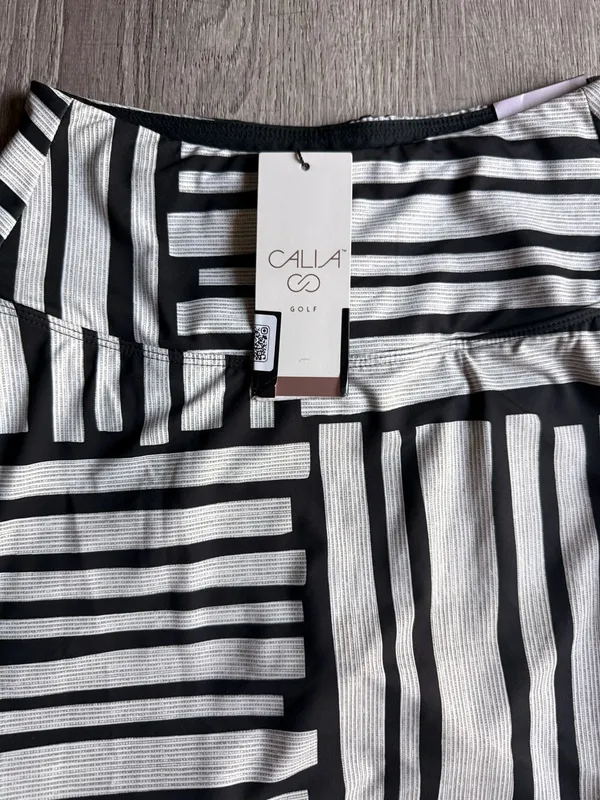 Calia Golf Eagle Skort Black and White Geometric Print - Image 2