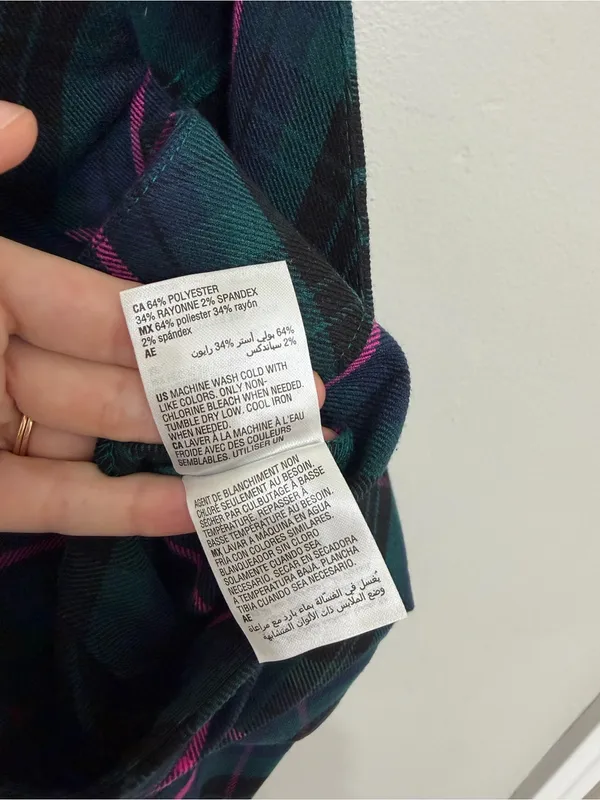 NEW Charter Club Wide Leg Crop Pants in Green, Blue, and Pink Plaid - Size 14 - Image 9