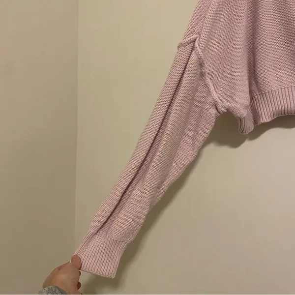 BDG Pink Cropped Cardigan Sweater size Large - Image 2