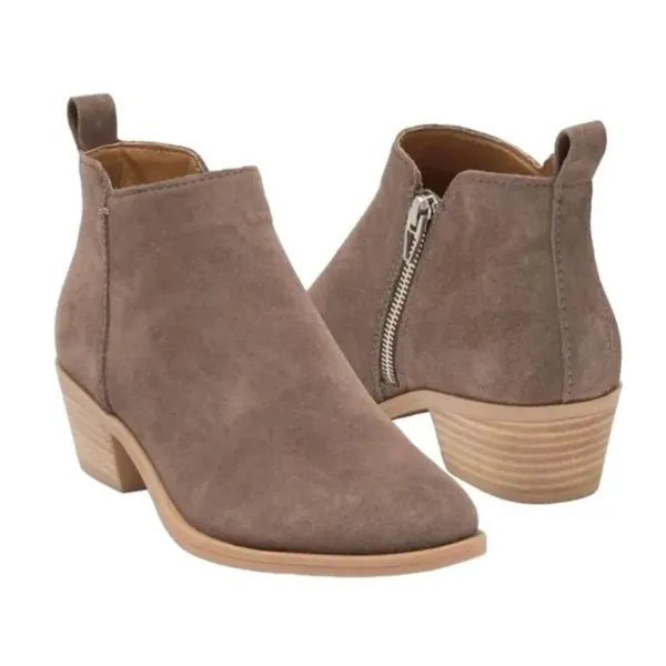 Dolce vita grey suede booties size 6 Gray - Image 11