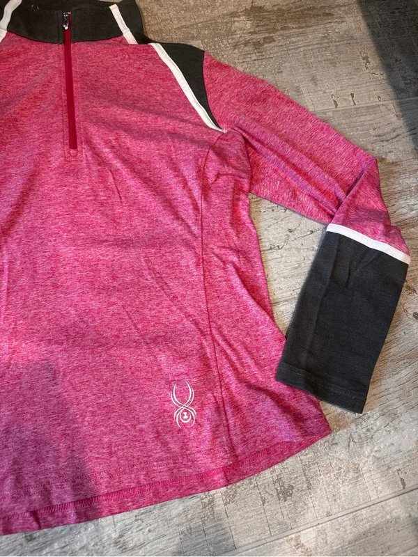 Spyder Pink Half-Zip Athletic Pullove - Image 2