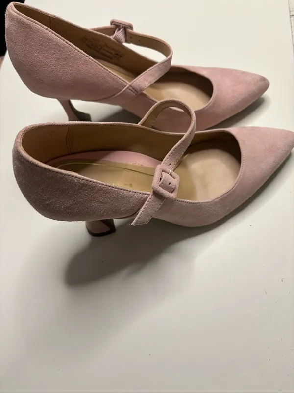Vionic Collette Pink Suede Mary Jane Pumps High Heels Size 6.5 Comfort Coquette - Image 2