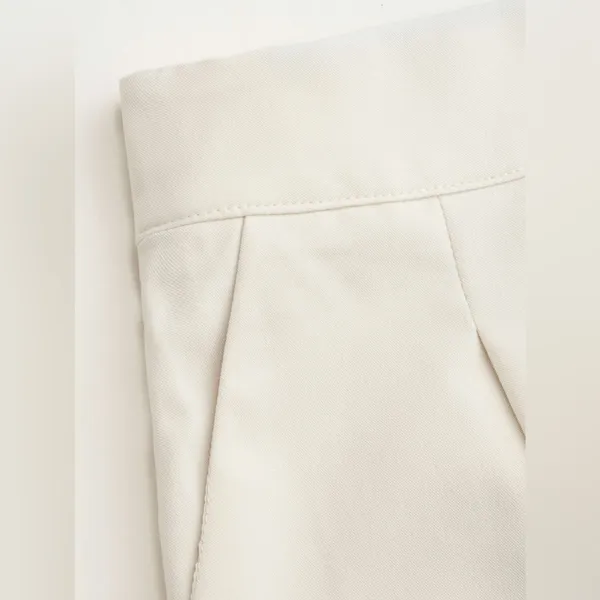 NWOT Cider Woven Mid Rise Solid Pocket Shorts Beige | TAGS CUT OUT SEE NOTES - Image 12
