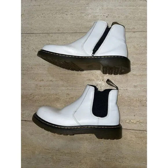 Dr. Martens Air Wair 2976 Quad Chelsea Boots‎ White Size 6W - Image 8