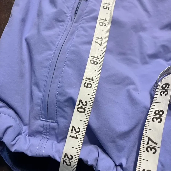 LL Bean Women's Regular Small Lavender Nylon Fleece‎ Lined Vest Zip Pockets - Image 12