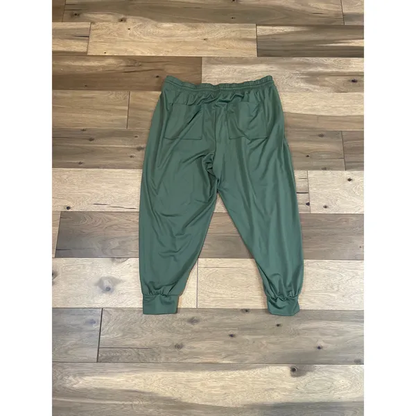 Loft Outlet Sweatpants Size XL Olive Green Lightweight Elastic Waist Drawstring - Image 10