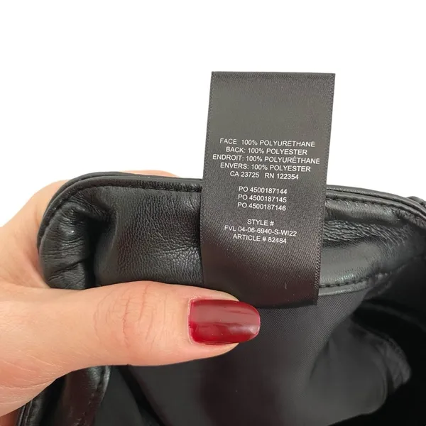 Aritzia The Melina Pant Vegan Leather In Black Size US 4 - Image 13