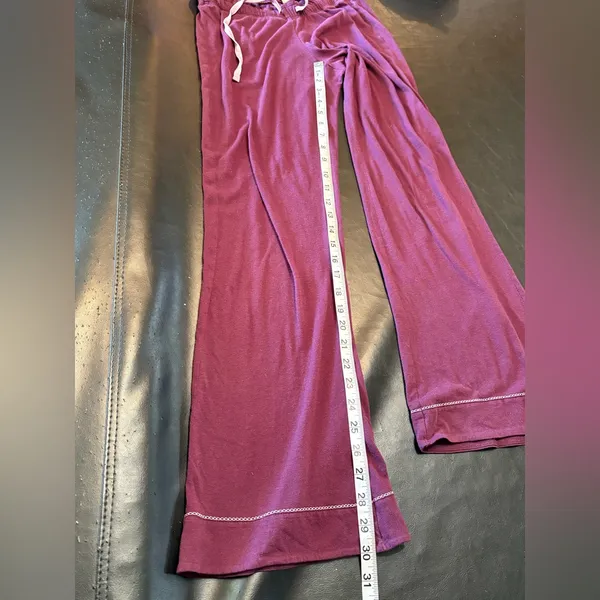 Victoria's Secret Burgundy Pajama Set size XS - Image 11