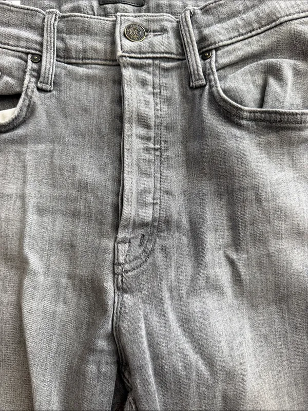 MOTHER The Tomcat Ankle Jeans All Nighter Gray High Rise Straight Size 28 - Image 13
