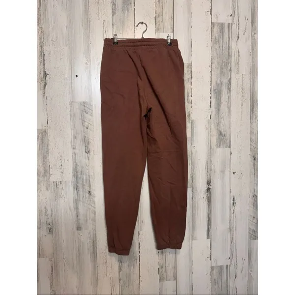 Forever 21 Brown Fleece-Lined Jogger Sweatpants Medium | Cozy Casual Lounge Pant - Image 5