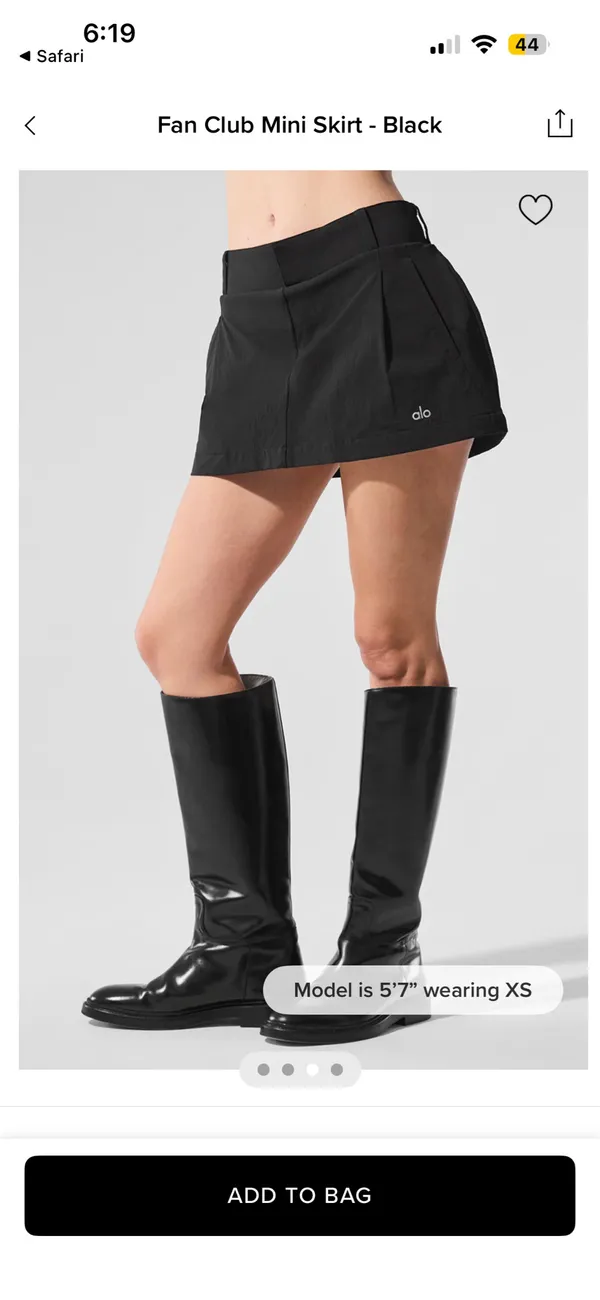 Alo Yoga Fan Club Mini Skirt - Image 3
