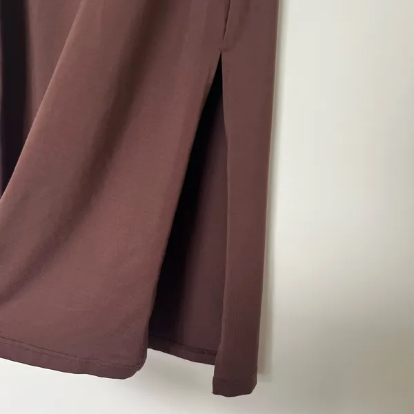 Kathy Ireland Vintage Y2k Brown Bodycon Midi Skirt - Image 3