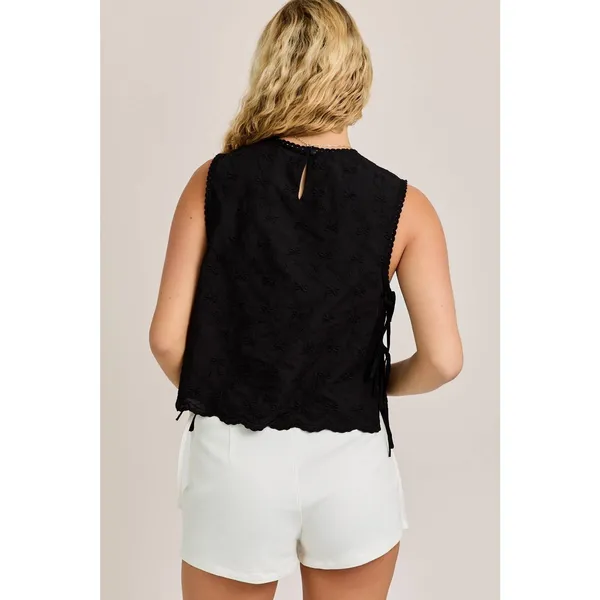 Le Lis Black Bow Top - Image 2