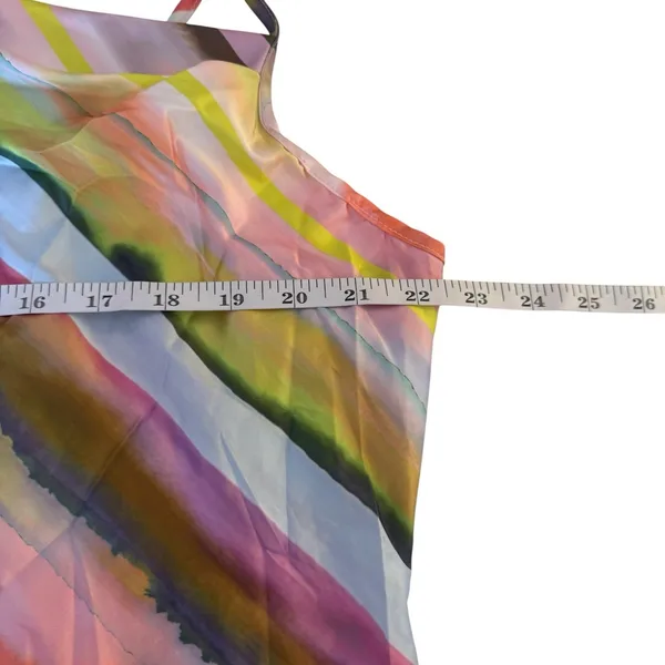 Missguided Rave Printed Satin Cowl Neck Cami Bodycon Mini Dress 2XL Festival‎ - Image 11