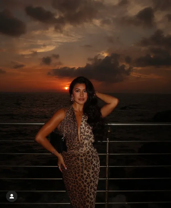 Zara Maxi plunge neck halter Dress Mesh Cheetah Animal print bodycon - Image 13