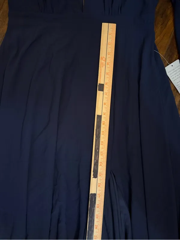 NWT Lulus My Whole Heart Dark Navy Blue Long Sleeve Maxi Dress Size Medium - Image 10