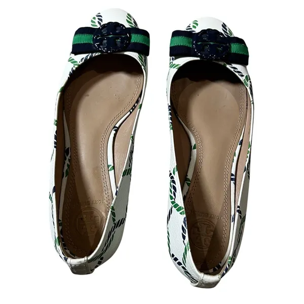 Tory Burch Maritime Ballet Flat Isle Ropes Navy Sea Women's Size US 6.5 - Image 7