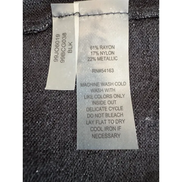Black Rivet Metallic Sweater Vest XL Gray Gold Grommet Mock Neck Sleeveless Top - Image 7